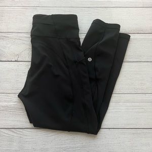 Lululemon Time To Sweat Crop 23" Size 8 - Black